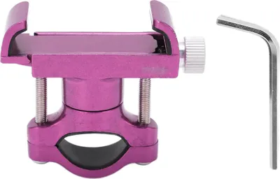Produktbild von Fahrrad-Telefonhalterung aus Aluminiumlegierung, robuster Halter mit Innensechskantschlüssel für Fahrräder, Motorräder, Roller, Pink