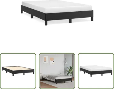Produktbild von The Living Store Bettgestell Schwarz 120x190 cm Kunstleder