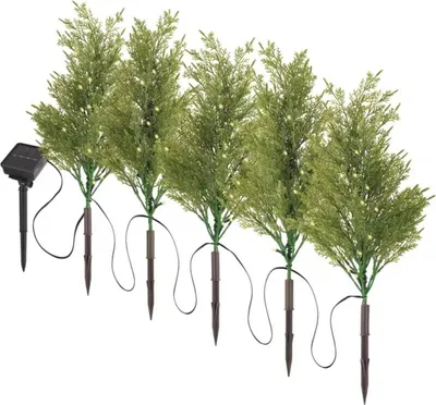 Produktbild von LED-Zweige mit Solarpanel, außen und innen, warmweiß, 20 × 45 cm
