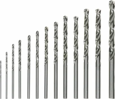 Productafbeelding van 13-delige robuuste metaalboorset, HSS-G, 135°, met de volgende diameters: 1,5, 2, 2, 2,5, 3, 3,2, 3,5, 4, 4,5