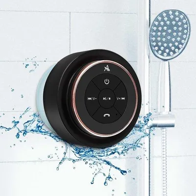 Zdjęcie produktu dla Wodoodporny głośnik Bluetooth z przewodem, idealny na wyprawy na świeżym powietrzu