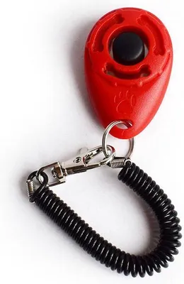 Immagine prodotto di Go Go Gadget – Addestramento con il clicker – Dispositivo di addestramento – Clicker – Cane – Gatto – Rosso