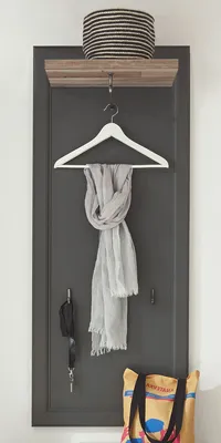Produktbild von Garderobenpaneel Hängegarderobe Wandgarderobe Paneel Flurmöbel "Tomlin I"