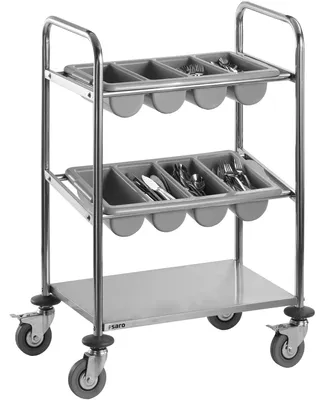 Productafbeelding van Besteekwagen, model Ines, afmetingen: breedte 630 mm, diepte 400 mm, hoogte 980 mm