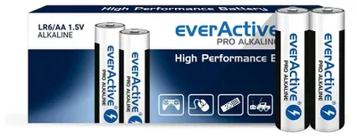 Produktbild von everActive AA Batterien, Pro Alkaline, Mignon LR6 R6 1.5V 10 Jahre Haltbarkeitsd