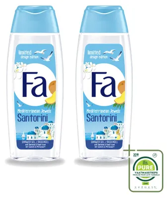 Produktbild von 2 x Fa Mediterranean Jewels Santorini Duschgel - 250 ml - Großpackung - 2 Stücke