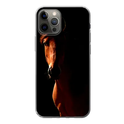Produktbild von MuchoWow® Handyhülle Schutzhülle Hülle für iPhone 13 Pro Pferd - Licht - Porträt Silikon Softcase Handy Hülle - Handy-Tasche