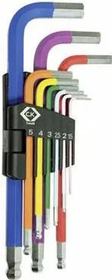 Produktbild von C.K. Sechskantschlüssel-Set Schlüsselweite (Metrisch): 1.5 mm, 2 mm, 2.5 mm, 3 mm, 4 mm, 5 mm, 6 mm, 8 mm, 10 mm (T4449