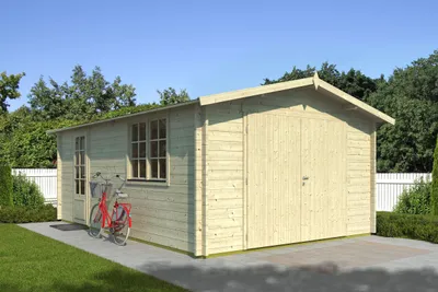 Produktbild von Fjordholz Holzgarage Modell Paris 44 B