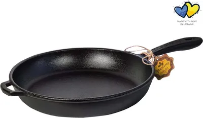 Image de Poêle en fonte - ø 20 x 4 cm - poêle en fonte pour toutes les sources de chaleur - cuisson - induction - poignée en métal - poêle - sans - noir