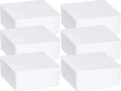 Produktbild von WENKO 6er Set Nachfüller Entfeuchter Cube 1kg Calciumchlorid Orangenduft Weiß