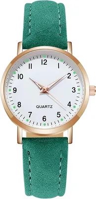 Produktbild von Watch Für Damen, Damen Analog Quarz Uhr mit Leder Armband, Uhren Damen Einfache Business Klassische Armbanduhr Lässig Quarzuhr Kleideruhr Nachtlicht