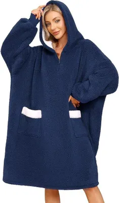 Productafbeelding van Oversized hoodie, grote fleece deken, geschikt voor zowel dames als heren