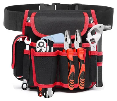 Image de Sac à outils étanche pour électriciens, sac à outils professionnel avec différents compartiments