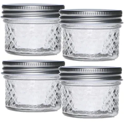 Glasvorratsdosen luftdicht 4er-Set 100 ml