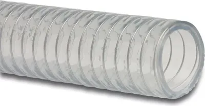 Produktbild von 5m Profi Spiralschlauch 1Zoll 25mm klar Stahlspirale Saugschlauch Pumpenschlauch Ansaugschlauch
