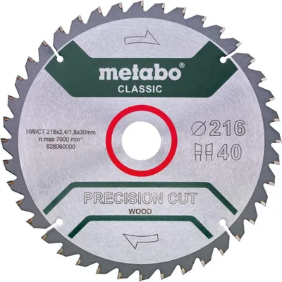 Produktbild von Metabo Sägeblatt precision cut wood - classic, 305x30 Z56 WZ 5°neg /B