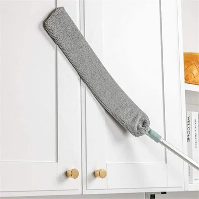 Obrázek produktu pro Ruční prachovka pro čištění spár a štěrbin, teleskopický čistič štěrbin, magická prachovka z mikrovlákna, flexibilní domácí kartáč na nečistoty, vlasy a pavučiny, pro kuchyň a obývací pokoj