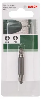 Zdjęcie produktu dla Bosch 2609255955, 2 szt., PH2-PZ2, 45 mm, 25,4 / 4 mm (1 / 4")