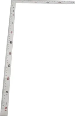 Obrázek produktu pro Nerezová ocel 500 x 250 mm 90 stupňové pravítko s úhloměrem (#02)