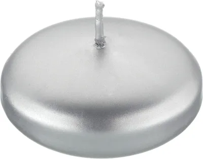 Produktbild von Schwimmkerzen Silber 2,4 x 6 cm, 20 Stück