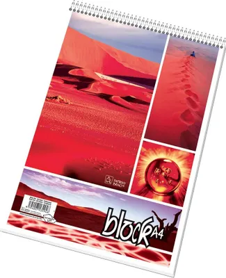 Image de Cahier à spirales premium A4, ligné, 50 feuilles