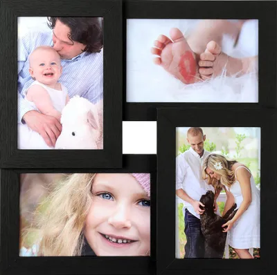 Image de Collage photo pour 4 photos noir