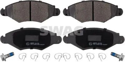 Produktbild von SWAG Bremsbeläge Satz Vorne Bremsklötze passend für PEUGEOT 206 Schrägheck (2A/C) 62 91 6575