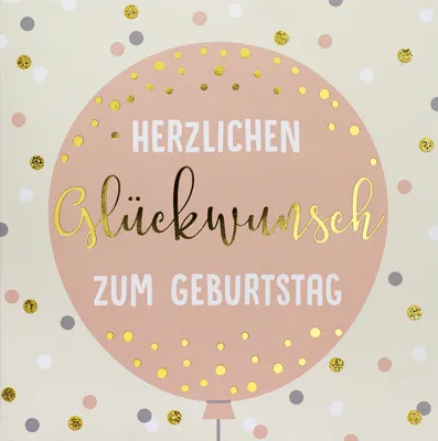Produktbild von Geburtstag  Bling Bling  Quadratische Glückwunschkarte im Format 15x15