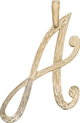 Produktbild von Stylischer 9 Karat (375) Gold Buchstaben / Initiale Damen - Anhänger; TRS35340LTE