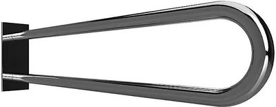 Produktbild von BELP Stützgriff in U-Form Edelstahl poliert mit Abdeckung 103x253x916 mm, 120 kg Traglast für Bad & WC >> zum Bohren