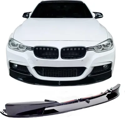 Image de JOM Spoiler avant, bavette de pare-chocs, splitter pour BMW F30 F31 2011-19 noir brillant