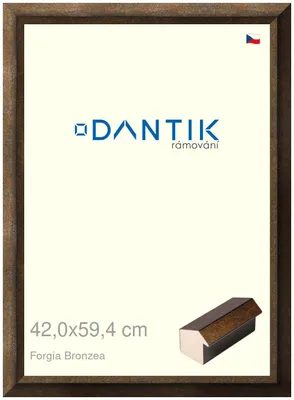 Obrázok produktu pre Rám DANTIK 42x59,4 | Forgia Bronzea (Plexi Clear)