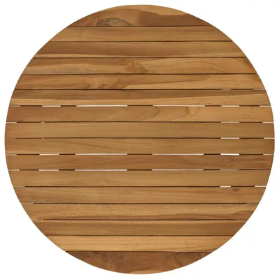 Produktbild von vidaXL Tischplatte Ø 60 x 3,5 Rund Massives Teakholz Natur