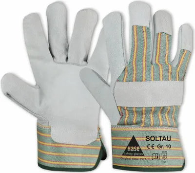 Produktbild von HASE SAFETY GLOVES Arbeitshandschuhe Spaltleder, EN 388, EN 420, Größe 11
