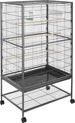 Produktbild von Vogelkäfig 131cm hoch - anthrazit