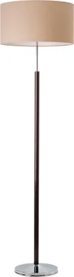 Immagine prodotto di Lampada da terra rotonda da salotto in beige marrone alta 166cm Ø45cm paralume in tessuto lampada da terra KASULA