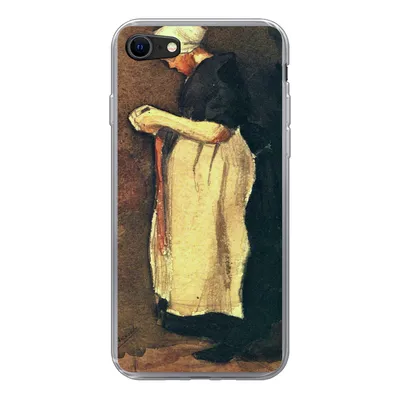 Produktbild von MuchoWow® Handyhülle Schutzhülle Hülle für iPhone SE 2022 Die Scheveningerin - Vincent van Gogh Silikon Softcase Handy Hülle - Schutzhülle