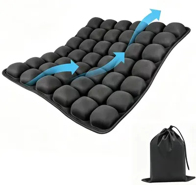 Produktbild von Omgoods – Aufblasbares Reisekissen für Flugzeugsitze – Ergonomische Komfortunterstützung