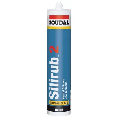 Zdjęcie produktu dla Soudal Silirub 2 Neutralsilikon 310 ml, przezroczysty