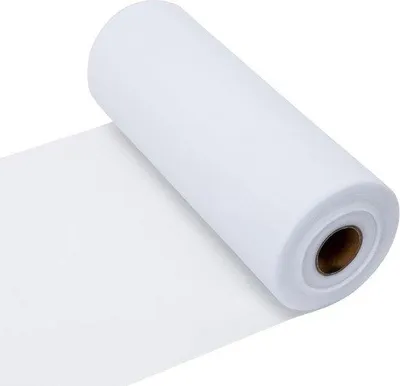 Image de Rouleau de tulle blanc 30 cm x 915 m pour la décoration