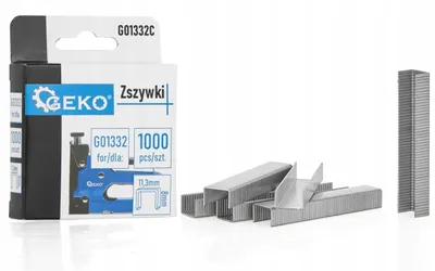 Obrázek produktu pro GEKO Spony do sponkovačky 8 mm, typ G, 1,2×11,3 mm, 1000 ks - G01332C