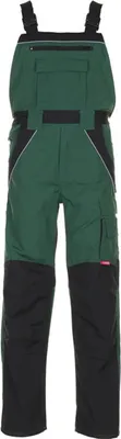 Produktbild von Größe 94 Herren Planam Plaline Latzhose grün schwarz Modell 2525