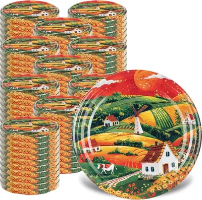 Produktbild von KADAX Schraubdeckel fi82 mm, Twist-Off-Deckel Set aus Metall, Ersatzdeckel für Einmachgläser, Deckel mit 6 Einrastzähnen für Sturzgläser und Einmachgläser (Landschaft, 100 Stück)