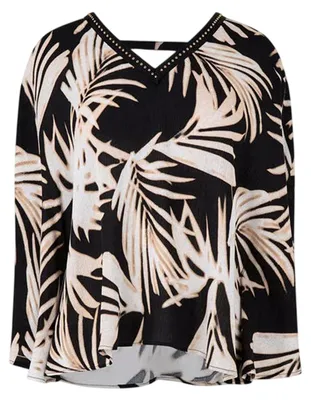 Produktbild von Biba - Bluse für Damen, V-Ausschnitt, leger GT41663 (38 DE) (Bunt)