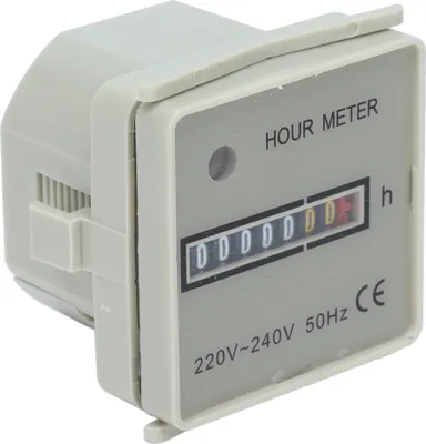 Produktbild von Betriebsstundenzähler Mechanischer Betriebsstundenzähler Industrieuhr mit Anzeige HM?2/UWZ48 220?240V 0.3W