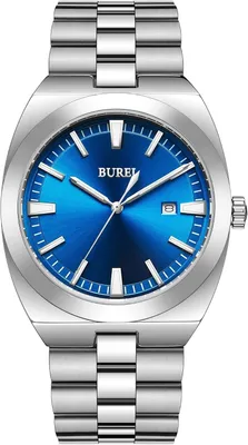 Produktbild von Uhren Herren Edelstahl Analog Armbanduhr Herren Wasserdicht Datum Herrenuhren Klassische Business Männer Quarzuhr Geschenke für Männer