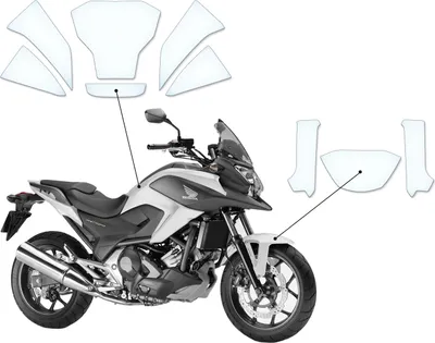 Produktbild von Lackschutzfolie Steinschlagschutz passend für Honda NC750X (2014-2017)