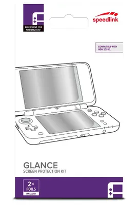 Zdjęcie produktu dla SPEEDLINK GLANCE, Szybka na ekran, Przezroczysty, Odporny na zadrapania, Przezroczysta ochrona ekranu, Nintendo, New Nintendo 2DS XL