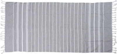 Produktbild von Strandtuch FARAO 90 x 180 cm, grau, 70% Baumwolle | 30% Polyester